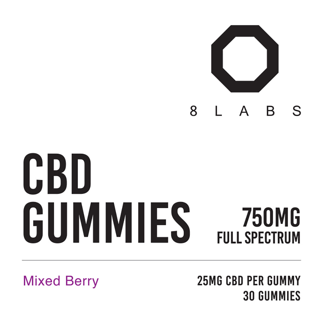 Full Spectrum Mixed Berry Organic CBD Gummies (30 Count)